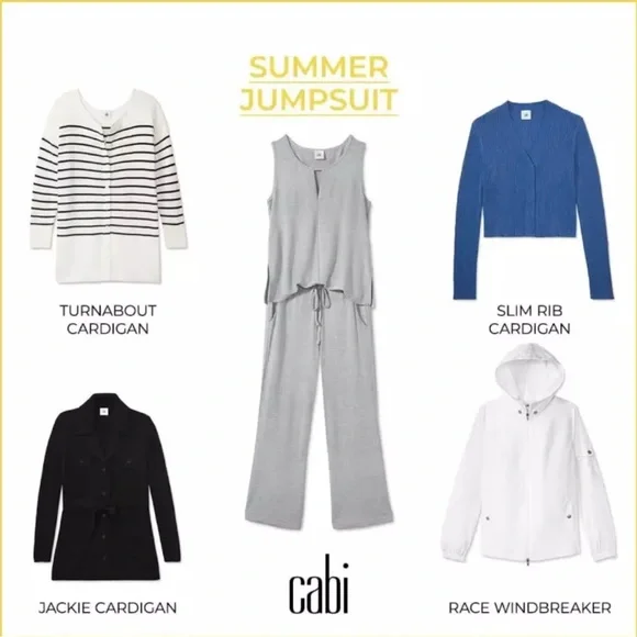 EUC Cabi Gray Sleeveless Jumpsuit - Picture 8 of 9